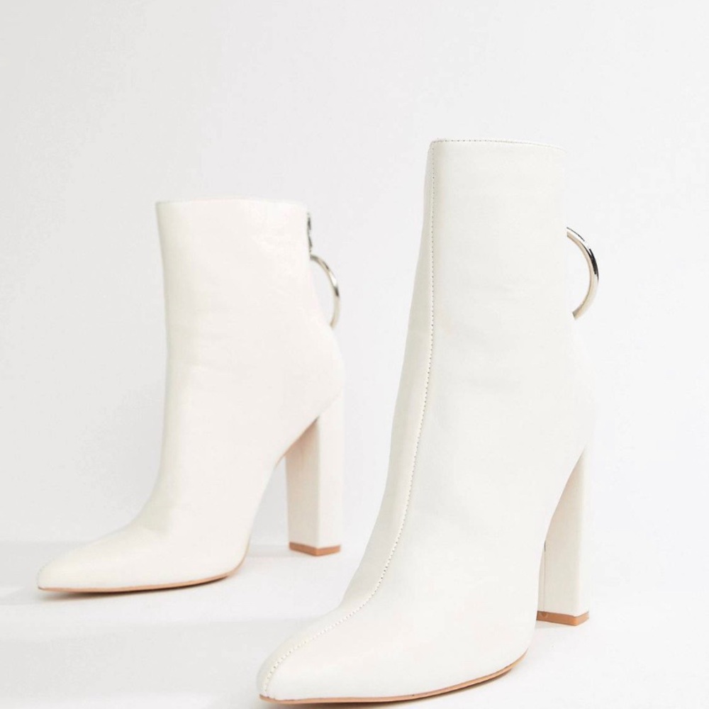 White Public Desire Booties - Picture 2 of 7